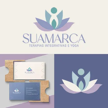 Logotipo + Arte do Cartão de Visitas para Clínica/Estúdio de Yoga e Pilates