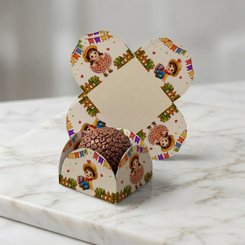 Forminha de doces festa junina editavel canva