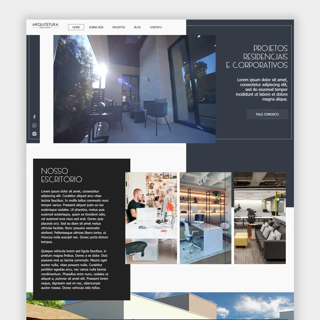 Website para Arquitetos