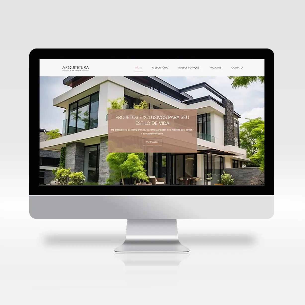 site pronto completo responsivo escritorio arquitetura