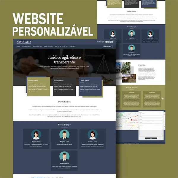 Website Landing Page Personalizável para advogados