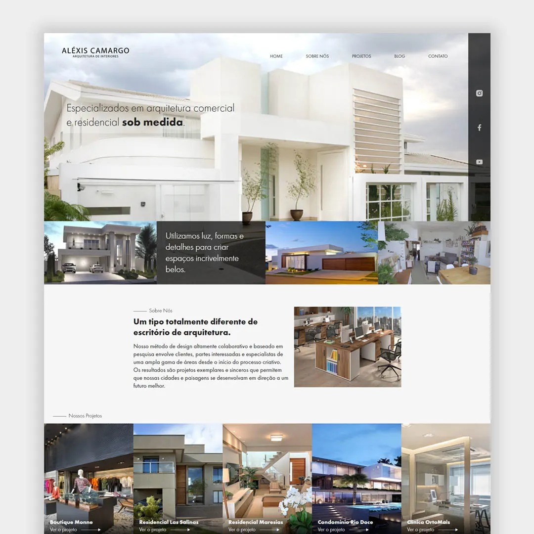 Website para Escritórios de Arquitetura