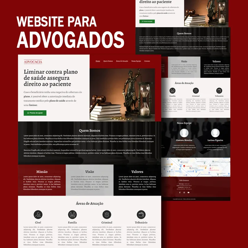 website wordpress advocacia