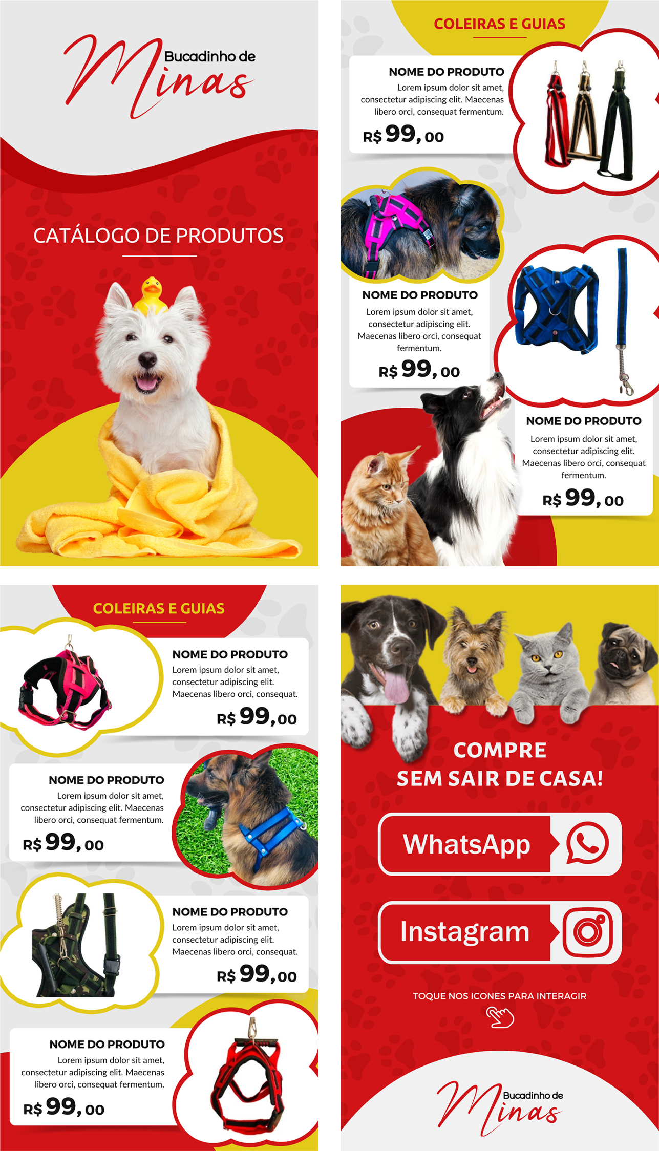 Catálogo Banho e tosa Petshop Editável Canva