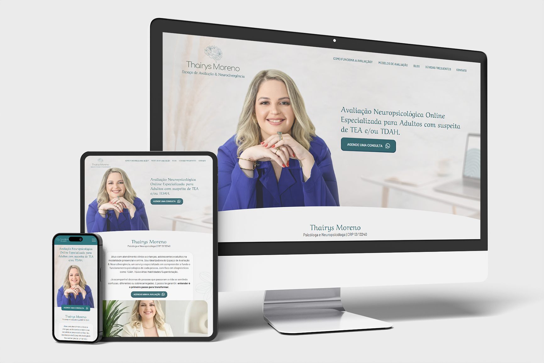 Website Landing Page Responsivo Psicóloga Thairys Moreno